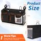 Bedside Caddy/Bedside Storage Bag Hanging Organizer for Bunk and Hospital Beds,Dorm Rooms Bed Rails,Can be Placed Glasses,Books,Mobile Phones,Keys (New Black-1)